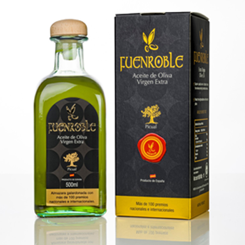AOVE Fuenroble Picual frasca 500ml, aove; aceite de oliva virgen extra; aceite de oliva virgen extra valroble; aove de jaén; aceite de oliva virgen extra de orcera; aceite de oliva virgen extra de sierra de segura; aove de sierra de segura; extra virgin olive oil; EVOO; aceite de oliva virgen extra arbequina; aceite de oliva comprar, aceite de oliva gourmet, aceite de oliva regalo