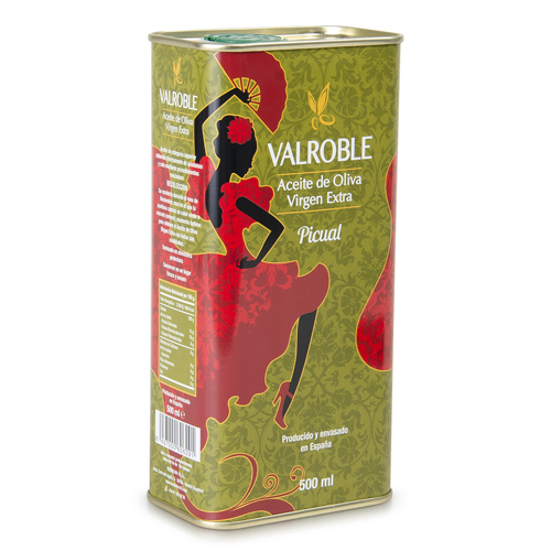 AOVE Valroble Picual lata 500ml, Aceite de oliva virgen extra; aceite de oliva virgen extra de olivo de montaña sierra de segura; rico en antioxidantes; polifenoles; aove de sierra de segura producido en orcera; aceite de oliva virgen extra picual, comprar aceite de oliva